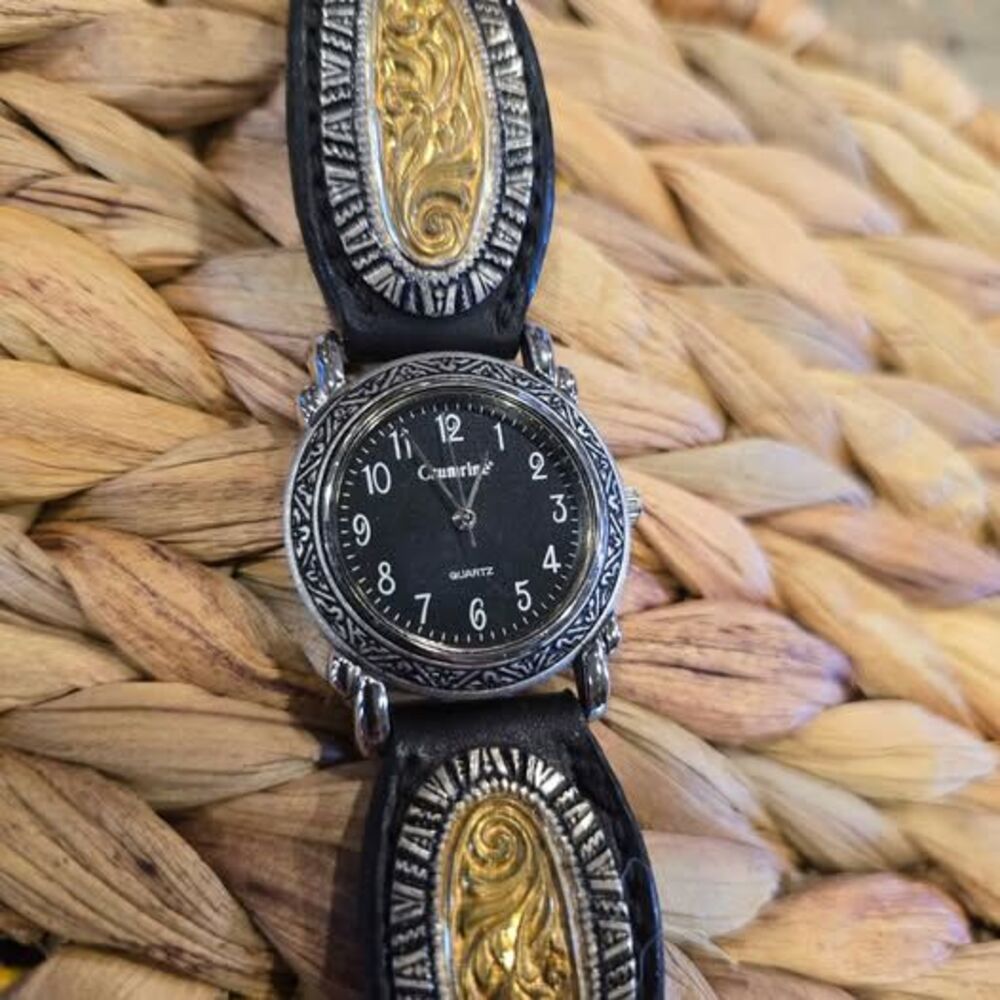 Ladies 34mm Crumrine Western Watch with Leather Band